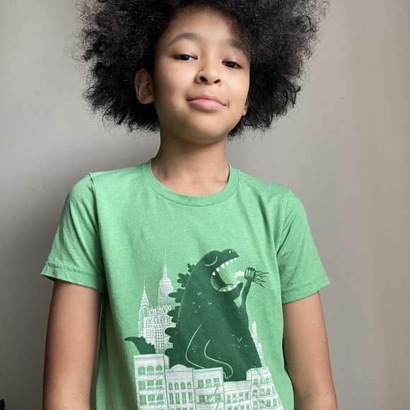 Lucky Wang New York Godzilla Tee - Picture 1 of 7